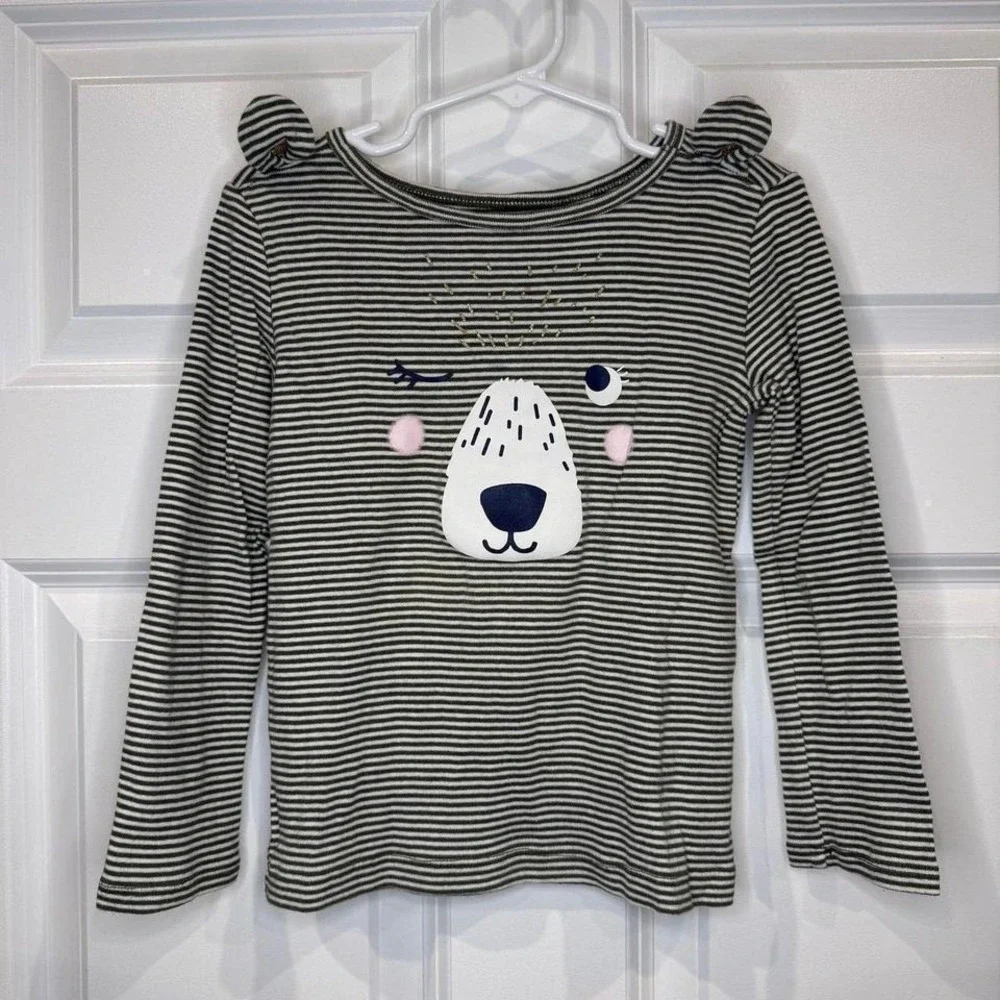 Carters Girls‎ Bear Long Sleeve Shirt Size 5T